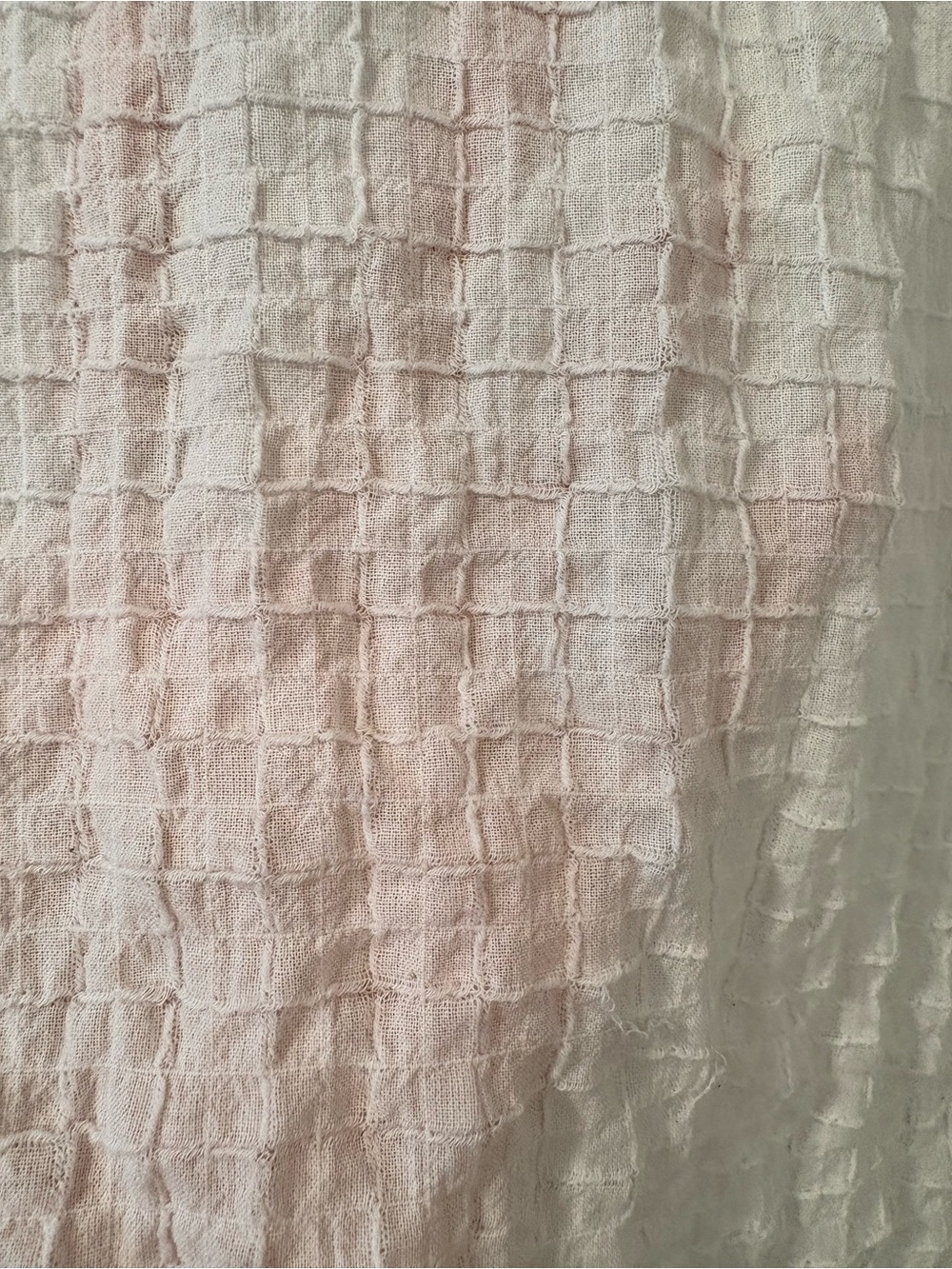 Eileen Fisher Organic Cotton Textured Boxy Tee | White Cap Sleeve Top | Size M - Picture 9 of 10